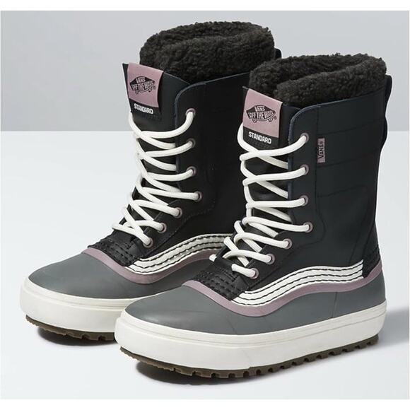 Vans Mens 24/25 Hi Standard OG Gray Black Purple Size 7.5 Snowboard Boots - Picture 1 of 8